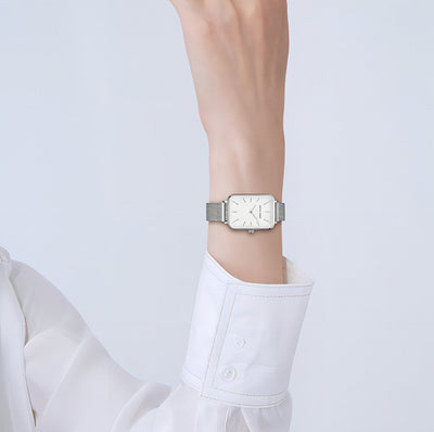 34mm silver vintage women's watch