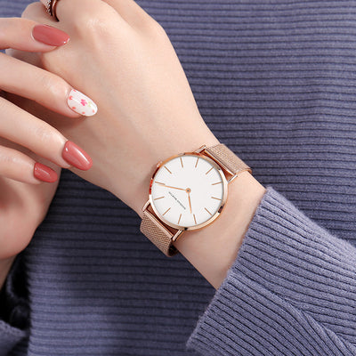 Relógio Feminino Classic Rose 36mm: Elegância e Estilo para Mulheres Modernas