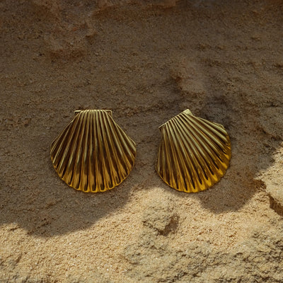 Golden Shell Earring