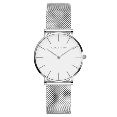 Relógio Clássico Feminino Prata 36mm: Elegância Duradoura, Toque Sofisticado, Estilo Versátil