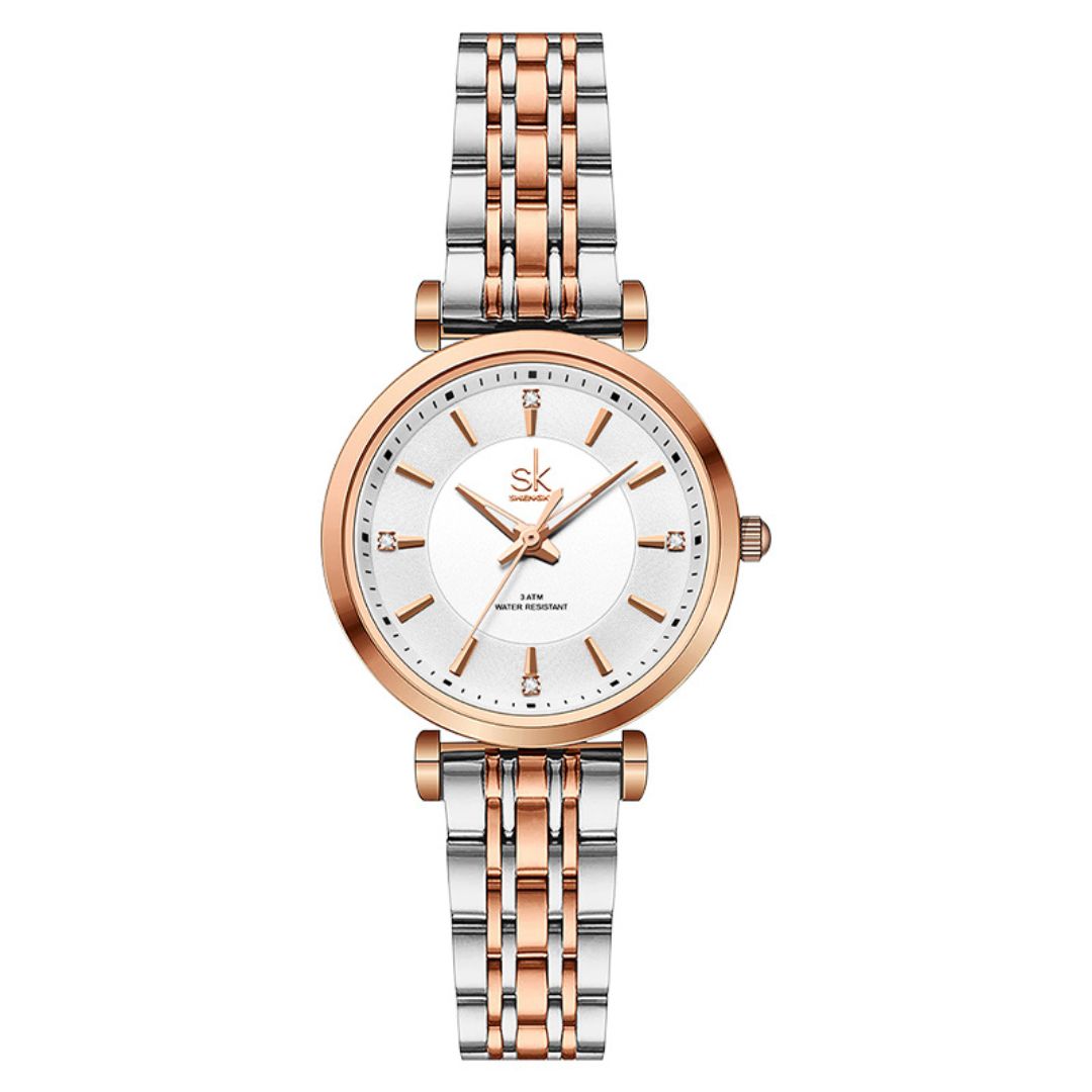 Relógio Feminino Bella Rose 32mm: Elegância e Conforto para o Dia a Dia