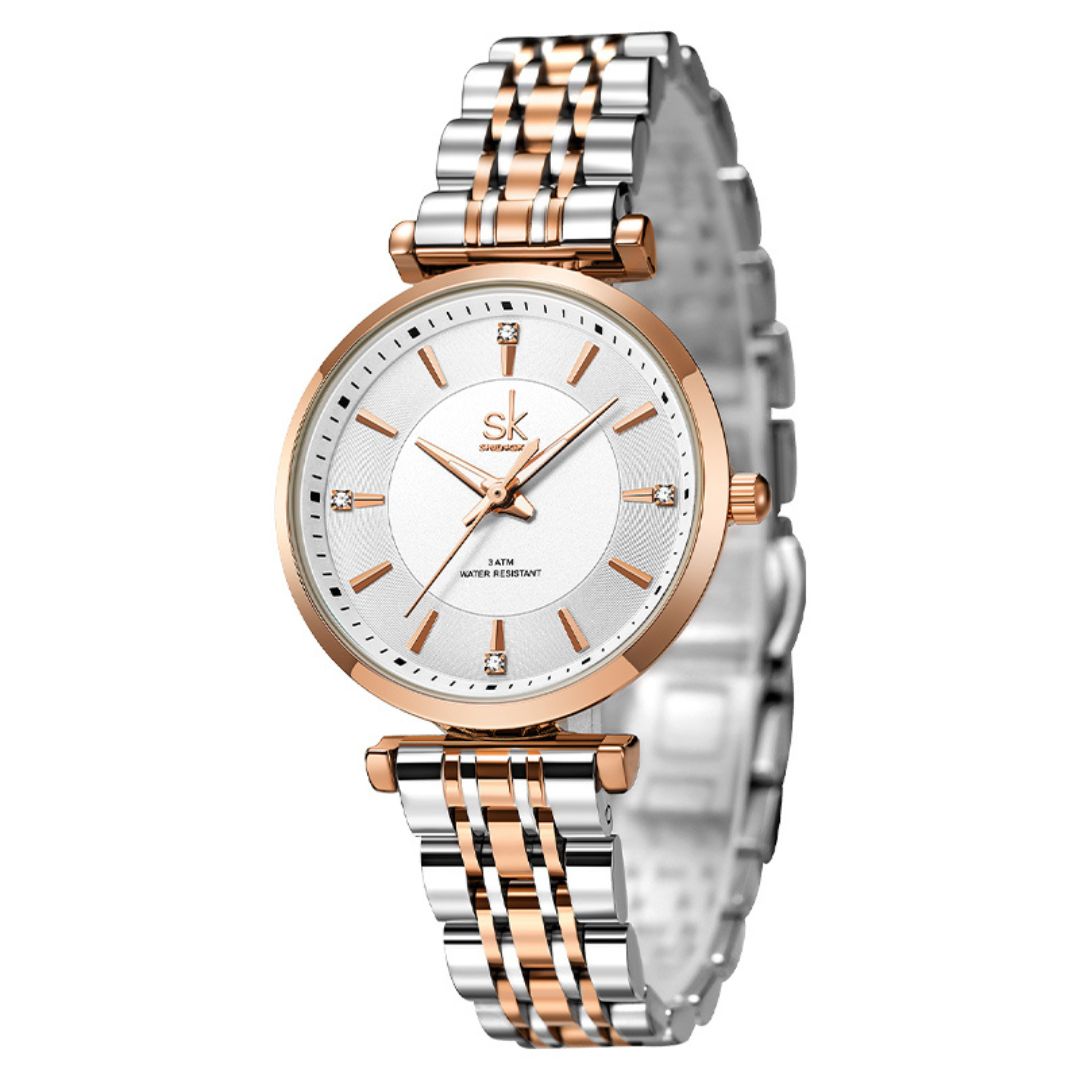 Relógio Feminino Bella Rose 32mm: Elegância e Conforto para o Dia a Dia