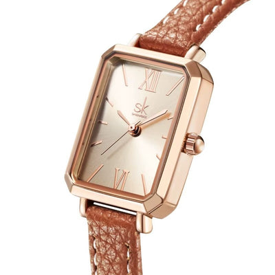 Aurora women's watch with 27mm leather strap