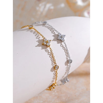 Aurora Bracelet in Stainless Steel with Zirconia
