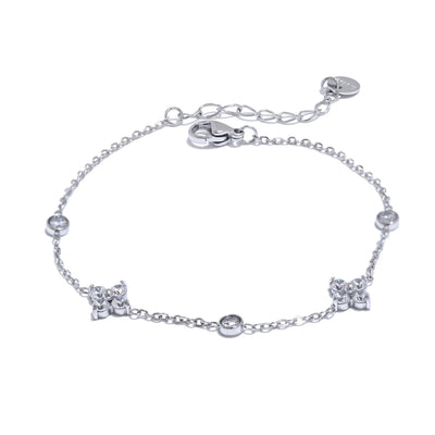 Aurora Bracelet in Stainless Steel with Zirconia