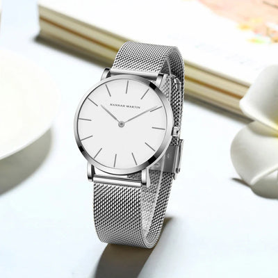Relógio Clássico Feminino Prata 36mm: Elegância Duradoura, Toque Sofisticado, Estilo Versátil