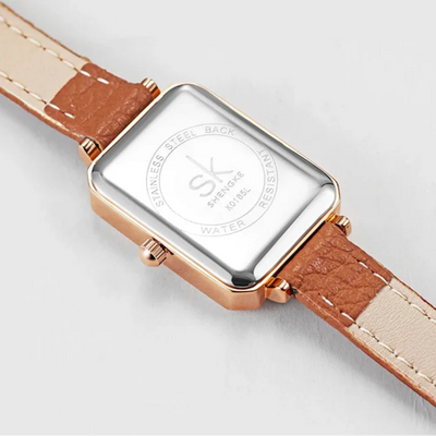 Aurora women's watch with 27mm leather strap