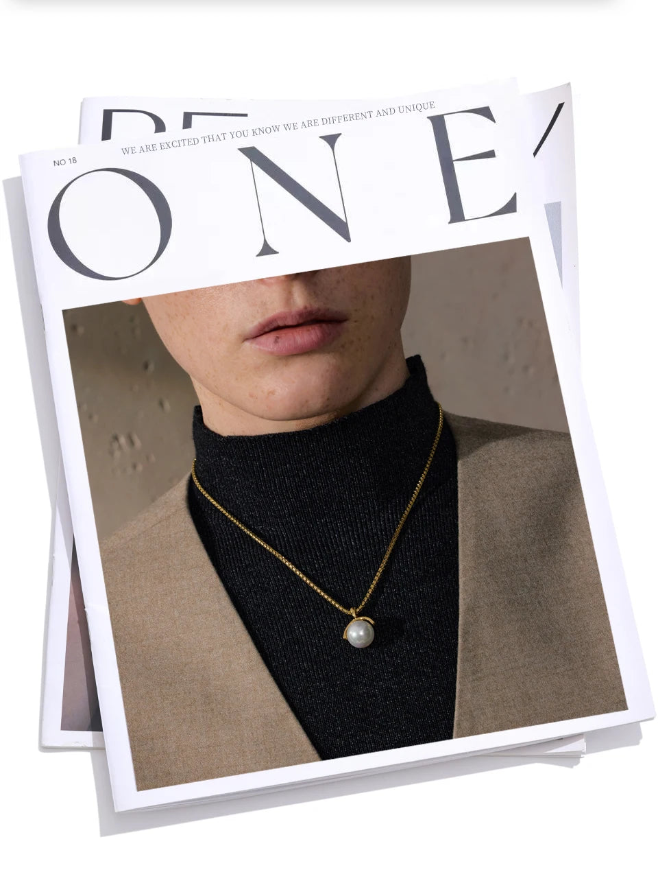 Yhpup 40+7cm New High Quality Elegant Simulated Pearls Round Pendant Necklace for Women Versatile Stainless Steel Collar Jewelry