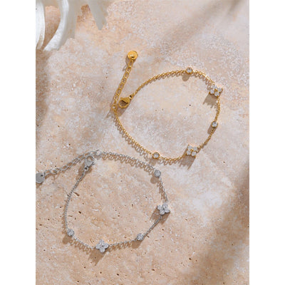 Aurora Bracelet in Stainless Steel with Zirconia
