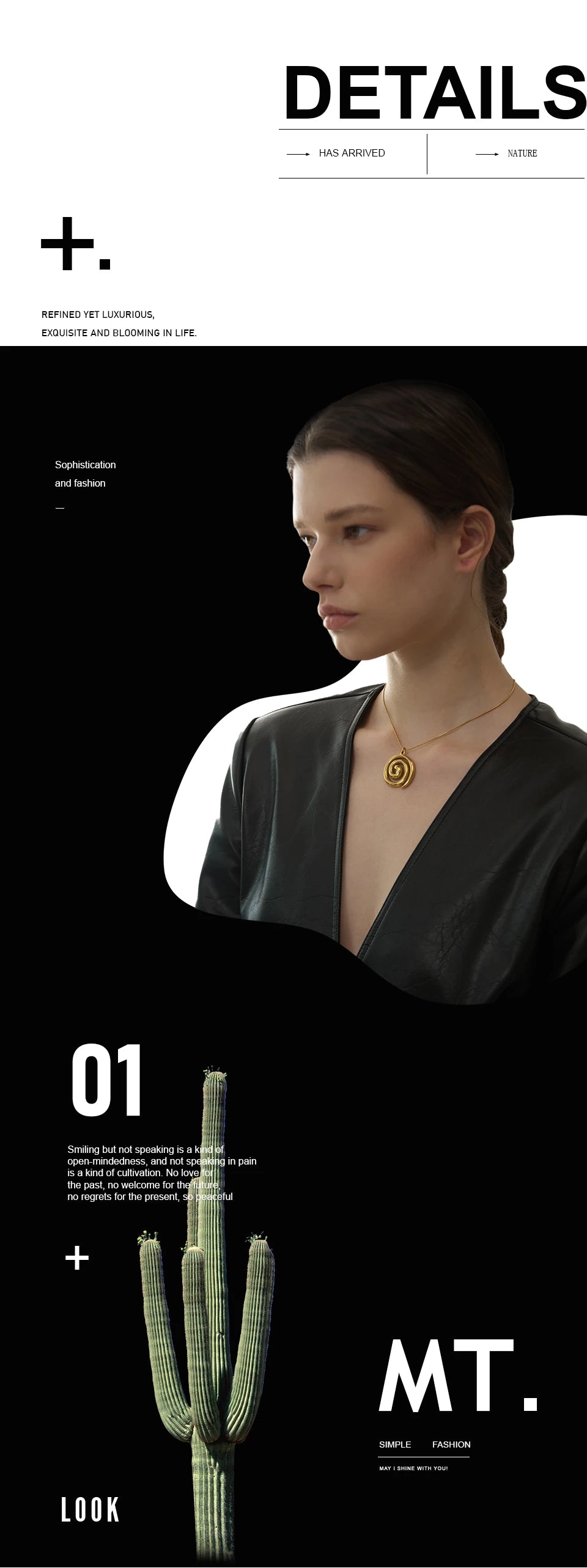 Yhpup Trendy Stainless Steel Round Circle Pendant Necklace 18K PVD Plated Waterproof Statement Neck Jewelry Bijoux Femme New