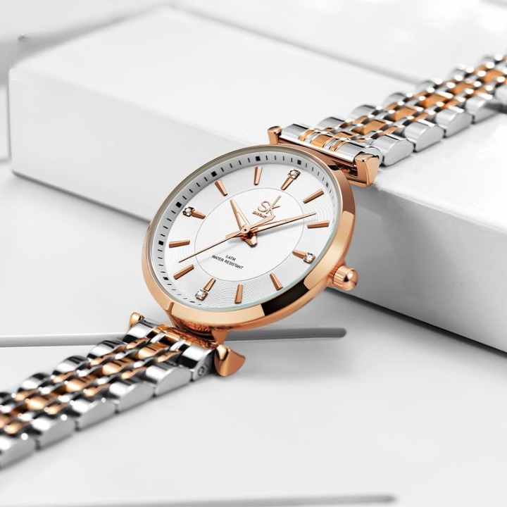 Relógio Feminino Bella Rose 32mm: Elegância e Conforto para o Dia a Dia